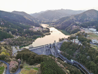愛媛県西予市　野村ダムの風景