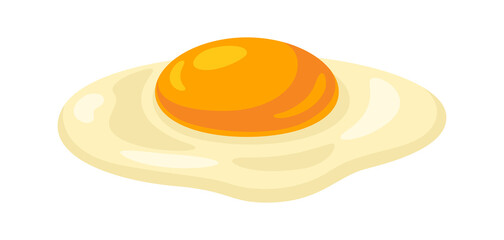 Illustration of liquid chicken egg. Image for food and agricultural industries.