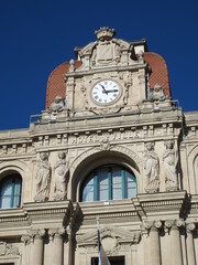 Detail of the facade of the City Hall of Cannes, France