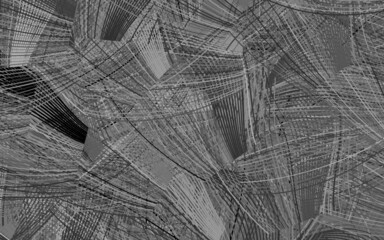 Light Gray vector template with chaotic shapes.