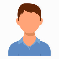 Icon of a man's face with light skin