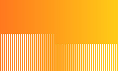 Orange and yellow ombre gradient sunset colors background with striped pattern.