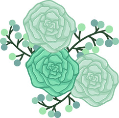 illustration of a bouquet of roses