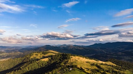 Summer Carpathian mountains in Ukraine