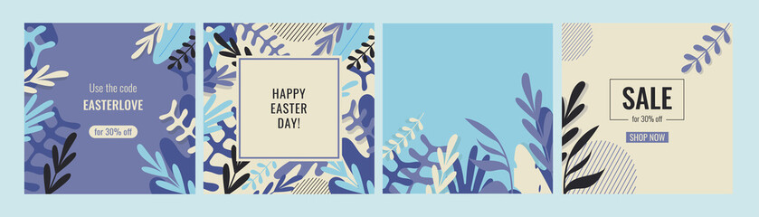 Fototapeta na wymiar Spring set sale banner background and template with colorful flower.