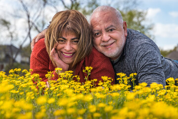 Older couple enjoying life