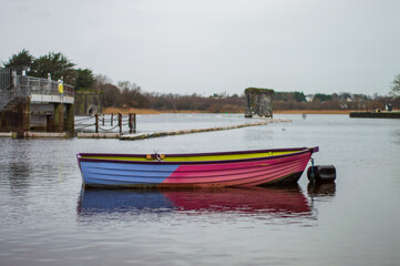 Fototapeta premium boats on the lake