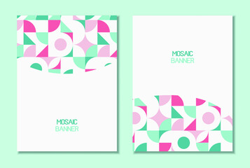 A set of covers with a minimal design. Background for the banner. Vector