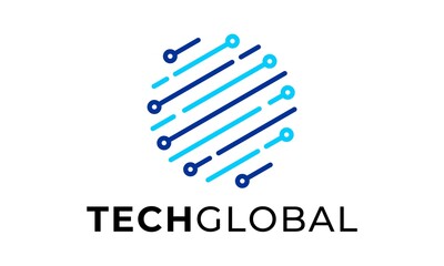 illustrator vector graphic technology logo design. internet network concept. digital logo