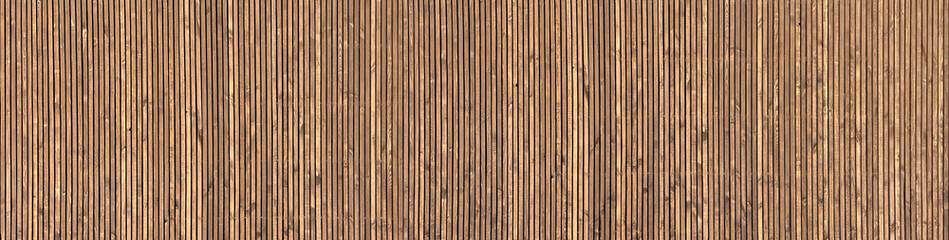 Wooden decorative carved building facade or fence, wooden planks. Pattern or texture - obrazy, fototapety, plakaty