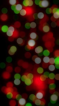 Small Sized Christmas Color Defocused Bokeh Background
