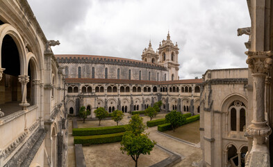 cloister and church of the Alcobaca monastery