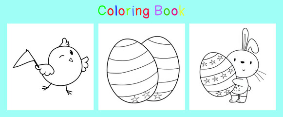 Colouring Easter worksheet