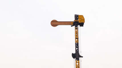 A train semaphore signal at the Sidoarjo railway station, Indonesia