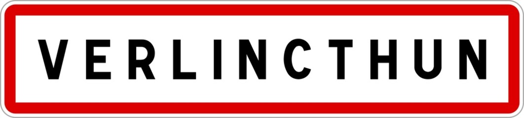 Panneau entrée ville agglomération Verlincthun / Town entrance sign Verlincthun