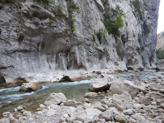 The long Verdon River in south-eastern France