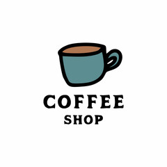 coffee logo, coffee shop logo design vector illustration