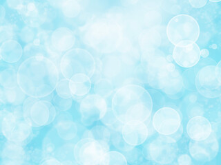 青　キラキラ　水　泡　ボケ　背景　キラキラ