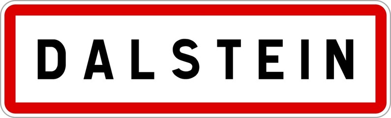 Panneau entrée ville agglomération Dalstein / Town entrance sign Dalstein