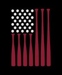 Baseball USA Flag 2