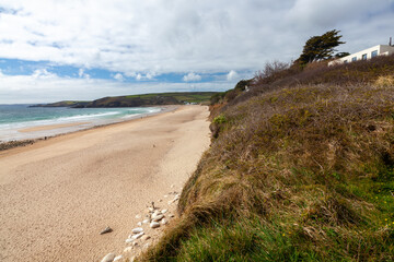 Praa Sands Beach Cornwall England UK