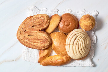 Traditional Mexican sweet bread. Mexican pastry.