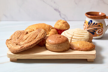 Traditional Mexican sweet bread. Mexican pastry.