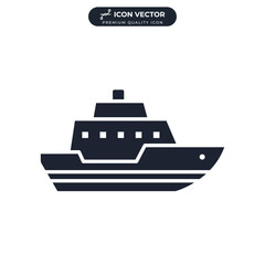 ship icon symbol template for graphic and web design collection logo vector illustration