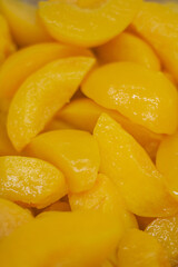 Naklejka na ściany i meble close up of peaches portions