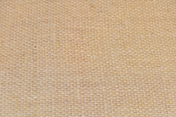 Close up shot of a burlap fabric texture background
