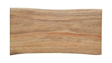 Old wooden sign board isolated on white background with clipping path