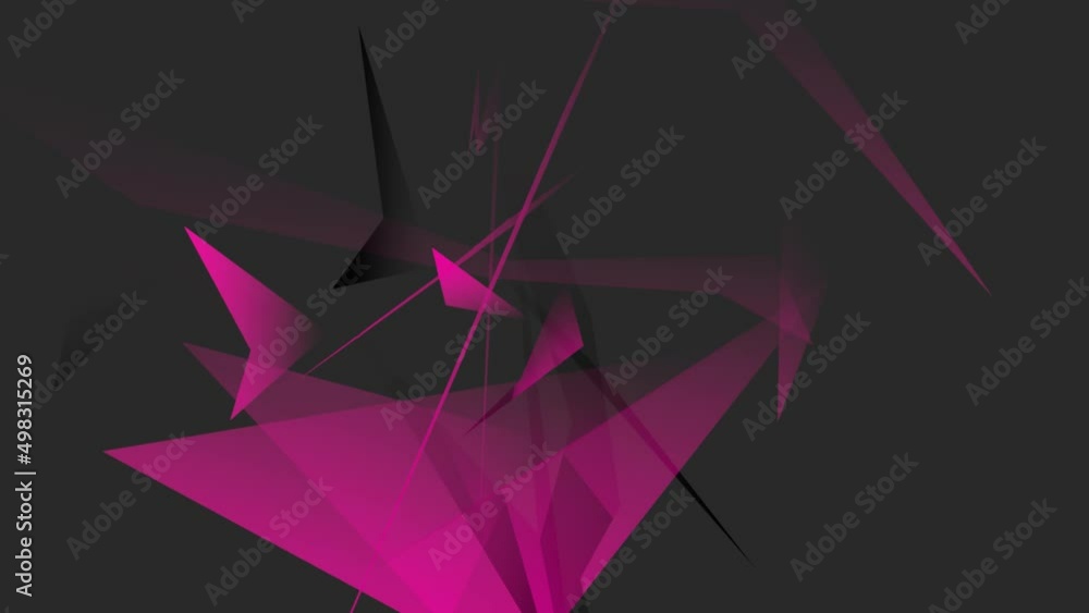 Poster gray abstract background or screensaver of floating colored planes. broken glasses.