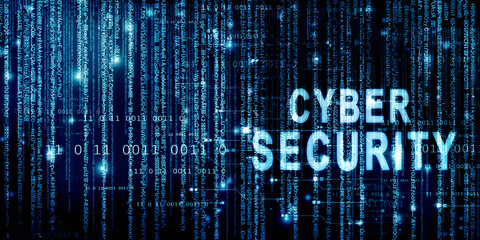2d illustration abstract Cyber security

