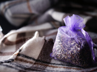 Dried lavender herbs for for relaxing sleep