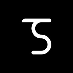 monogram letter c a logo design