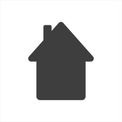 Home icon on a white background. Vector