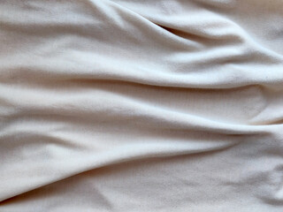 white draped cotton material for textile background