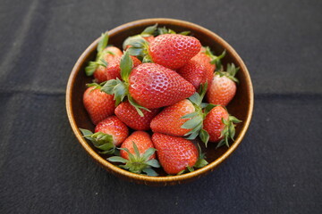 Fresh, aromatic strawberries from Greece