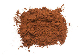 Instant coffee isolated on a background.