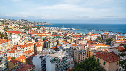 Fototapeta na wymiar Cityscape of Sanremo, Italy