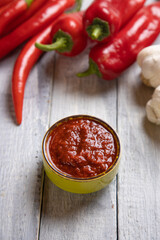 Ajvar, balkan pepper spread food