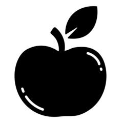 Apple Flat Icon Isolated On White Background