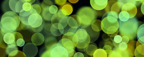 green background with bokeh
