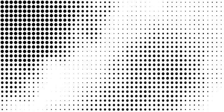 black and white background with halftone dot pattern 