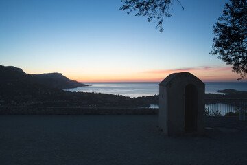 Coucher de soleil sur la Côte d'Azur