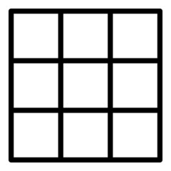Rubik Flat Icon Isolated On White Background