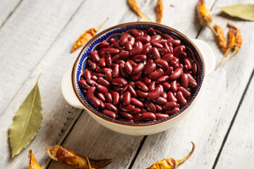 Raw red kidney beans
