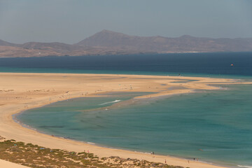 Fototapeta na wymiar Playa de Sotavento de Jandia, Fuerteventura