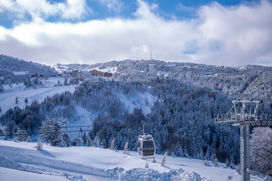 Uludag ski center and cable car