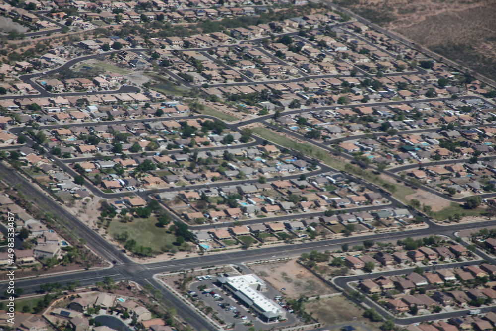 Canvas Prints aerial view of the Scottsdale